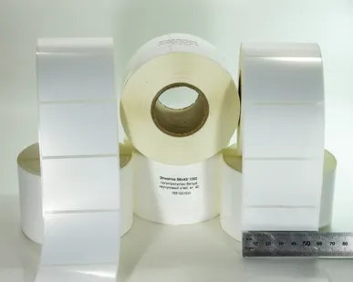 фото Этикетки 58х40 мм полипропиленовые, 1000 шт., самоклеящиеся 