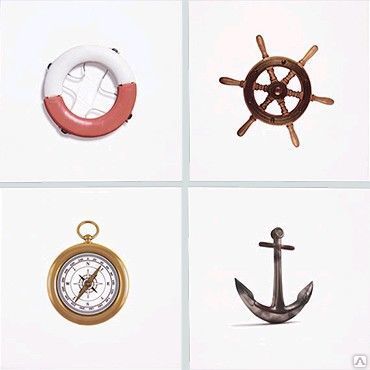 Фото №0 Декор APE Marine Mix Blanco 20x20