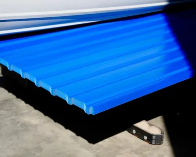 фото Профлист С-10 / синий / 0.45 мм - RAL 5005 / Сигнальный синий - Глянцевая - с ЛКП - Второй - С-10 - Стандартные - Розница