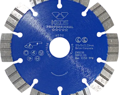 фото Диск алмазный KEOS Professional сегментный (бетон) 125мм/22,23 (DBP02.125)