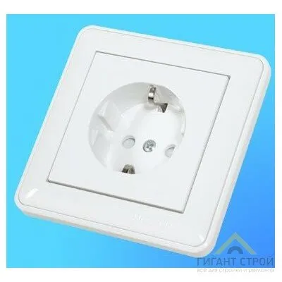 Фото №0 Розетка 1-м СП W59 16А без .защ.шт. бел. SchE RS16-151-18АКЦИЯ!