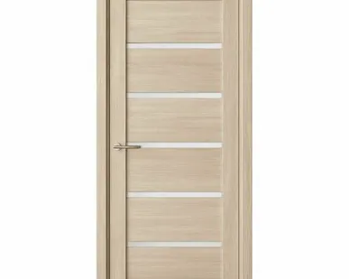 фото Дверь межкомнатная Техно-1 (Dorica) стекло матовое, экошпон, Капучино 2000х600мм