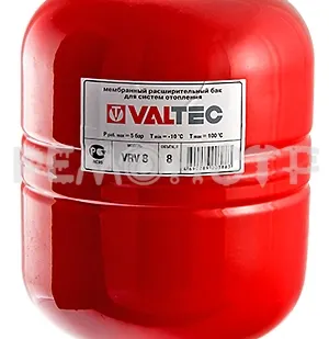фото Бак расширительный для отопления 12 л. КРАСНЫЙ VALTEC (1/8) VT.RV.R.060012 П