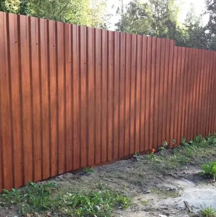 Фото №1 Профнастил МП-20 0,4 Printech Naive (Темное дерево)