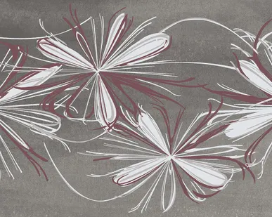 фото Плитка керам. AZORI Sonnet grey 505x201 декор flower