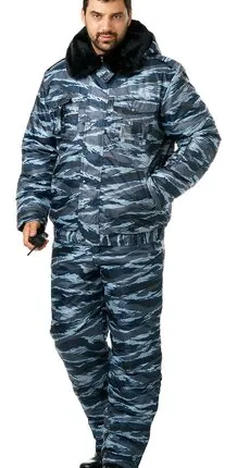 Фото №0 Куртка мужская зимняя камуфлированная «Секьюрити»