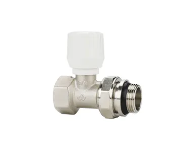 фото Клапан ручной радиаторный прямой 3/4" н.р.-в.р. Varmega VM10113 с самоуплотняющимся полусгоном