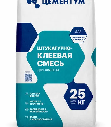 Фото №0 Штукатурно-клеевая смесь для теплоизоляции Цементум 25 кг