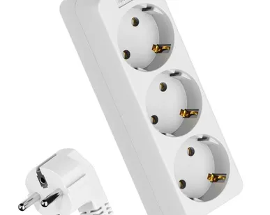 фото Удлинитель 3х3м с заземл. 16А IP20 ПВС 3х1 Космос YKsm3m-3g-Z(K)