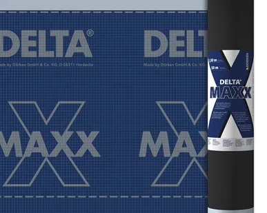 фото Мембрана диффузионная энергосберегающая высокопрочная DELTA-MAXX X с клейкой лентой 50х1.5м, 210г/м2