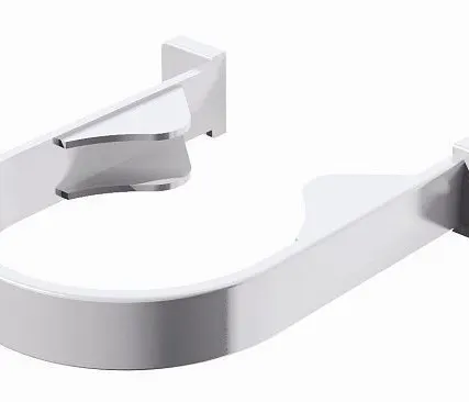 Фото №0 Хомут трубы, белый (пластик)  VERAT