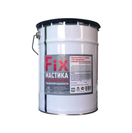 Фото №0 Мастика "FIX" (5л / 4,5 кг)