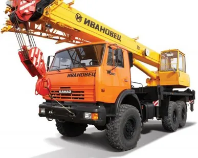 фото Автокран на базе Камаз 21т