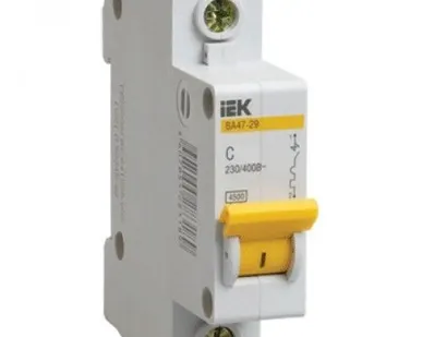 фото Автоматический выключатель ВА 47-29 16А 1Р хар-ка С 4,5кА