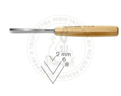 фото Стамеска компактная прямая остроугольная 60° Pfeil PF-D 12/2