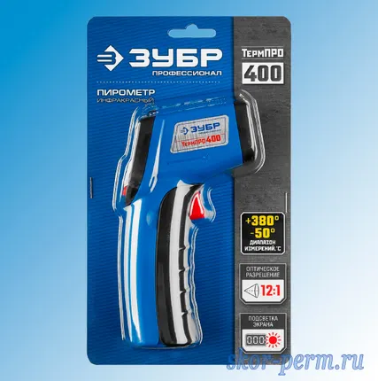Фото №4 Пирометр инфракрасный ЗУБР ТермПро-400, -50°С +380°С