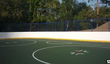 фото Резиновое покрытие для хоккейной площадки