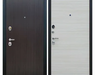 фото Входная дверь Некст-2 венге-акация светлая поперечная АСД