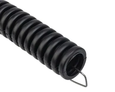 фото Труба гофрированная ПНД d20мм с протяжкой черн. (уп.100м) Rexant 28-0020-3