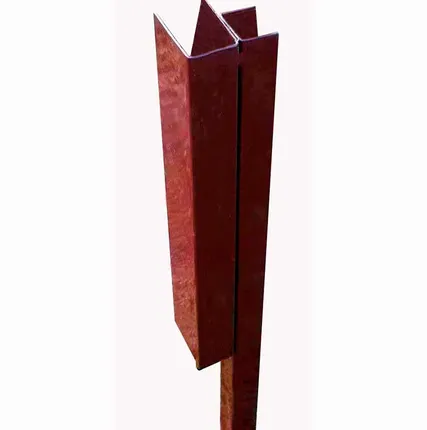 Фото №0 Угловой металлический элемент для грядок и клумб 150 мм