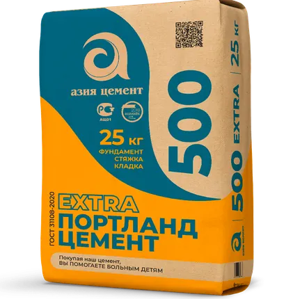 Фото №0 Цемент Азия (Пенза) М-500 Д-20 25 кг.