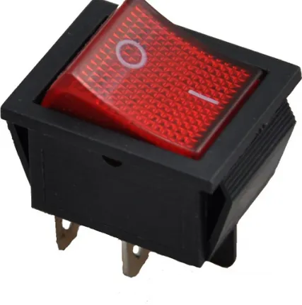 Фото №0 Выключатель-кнопка для электроприборов 2 положения красный RWB-502 REXANT