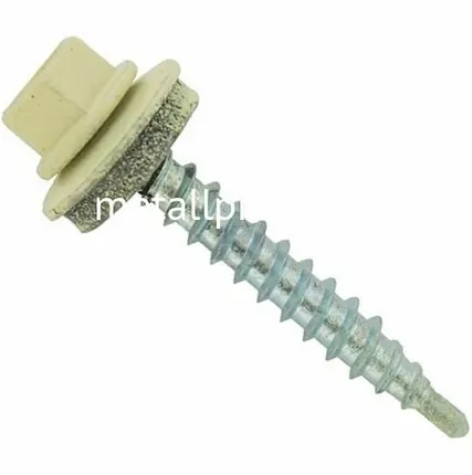 Фото №0 Саморез кровельный бежевый ral 1015 4,8x29 (упаковка) 250 шт