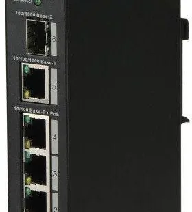 фото Коммутатор DH-PFS3106-4ET-60 4х100Мбит 1G 1SFP 3PoE+ 60Вт неуправляемый Dahua 1365854