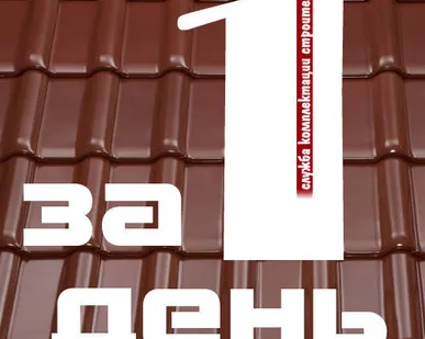 фото МЕТАЛЛОЧЕРЕПИЦА ЗА 1 ДЕНЬ