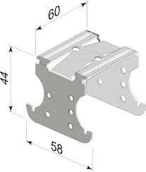 фото Соединитель профилей 2-уровневый П60х27