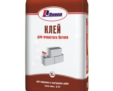 фото Клей для Сибита (газобетона) Д-311 (ДИОЛА), 25 кг