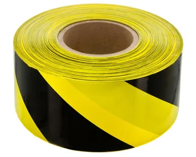 фото Лента сигнальная оградительная 75мм*200м желто-черная