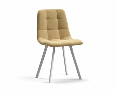 фото Стул НОРД велюр Velutto Бежевый, Белый