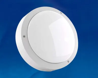 фото Светильник ULW-K15A 25W/5000K IP54 WHITE Светильник светодиодный влагозащищенный. Круг. Белый свет (5000K). 3000Лм. 220X70мм. Корпус белый. ТМ Uniel.