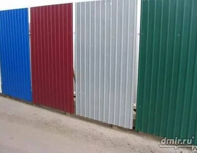 фото Забор из профнастила