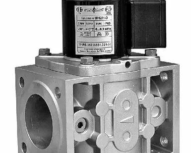 фото Клапан электромагнитный газовый отсечной с электромеханическим регулятором расхода ВН2М-1К