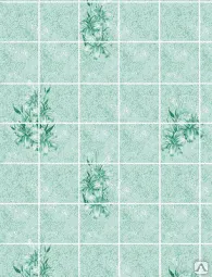 Фото №0 Панель ХДФ Лилия изумруд ПО рустованная 1220*2440