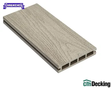 фото Террасная доска из ДПК CM Decking "Bark" цвет: Ясень, 140x25 мм (цена м2)