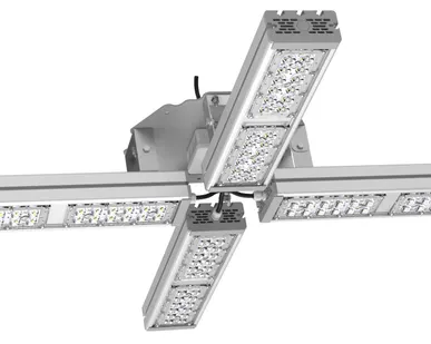фото Светильник подвесной Ромашка High-Bay SVT-P-FLOWER-212Вт-12 (с защитой от 380В, трос) 135 Лм/Вт 28620 Лм