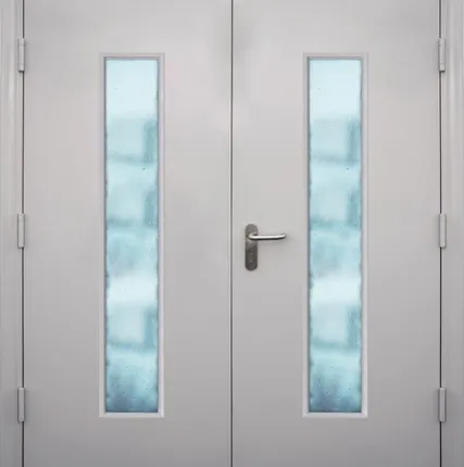 Фото №0 Двери противопожарные EI-60 ОСТЕКЛЁННЫЕ в двух створках (НЕСТАНДАРТ).