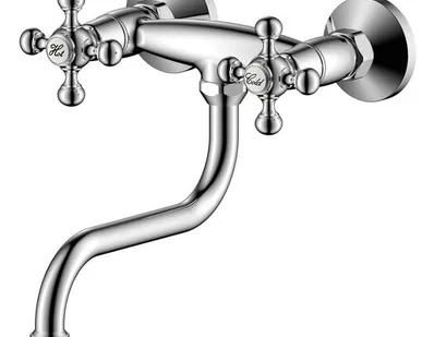 фото Смеситель для кухни Olive'S Girona настенный c длинным изливом, хром