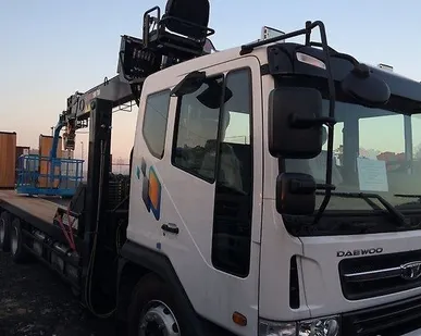 фото Эвакуатор Daewoo Novus (2014 г.в.) 9.5т с КМУ HIAB 190TM (2014 г.в.) 8 тонн