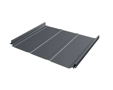 фото Кликфальц Pro Line 0,5 Quarzit PRO Matt с пленкой на замках RAL 7024 мокрый асфальт