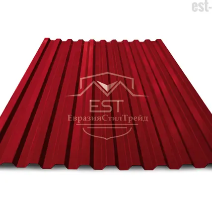 Фото №0 Профнастил С-21х1000 Pe 0.4 | RAL 3005 Красное вино