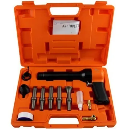 Фото №0 Клепальный молоток ударного действия AIRPRO RH-9509XK с набором оправок