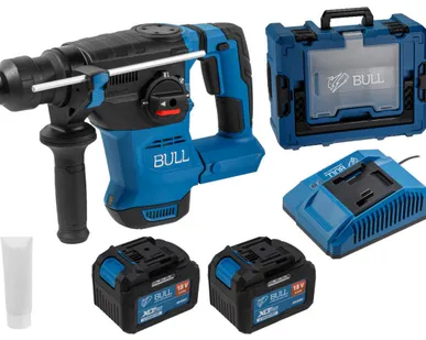 фото Перфоратор аккумуляторный BULL CBH 1826/6, Xcase, XLTpro, 18 В, 2.6 Дж, 2 АКБ х 6 Ач