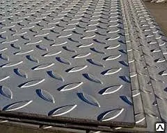 фото Лист рифленый чечевица 6 мм 1500х6000 ГОСТ 8568-77