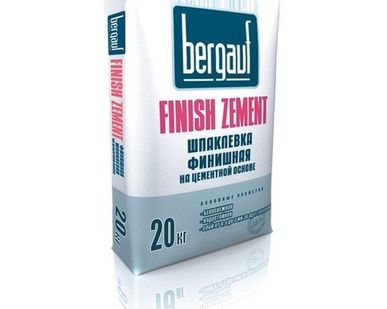 фото Шпаклевка финишная цементная белая Бергауф 20кг