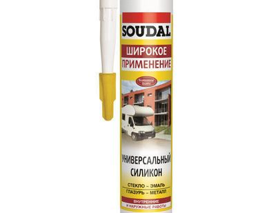 фото Герметик силиконовый универсальный SOUDAL 105905 бесцветный 300 мл