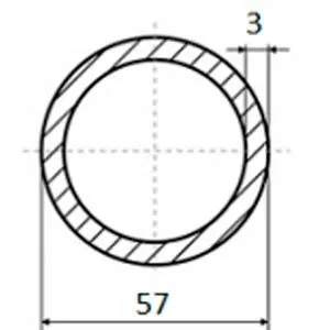 фото Труба электросварная 57х3.0
